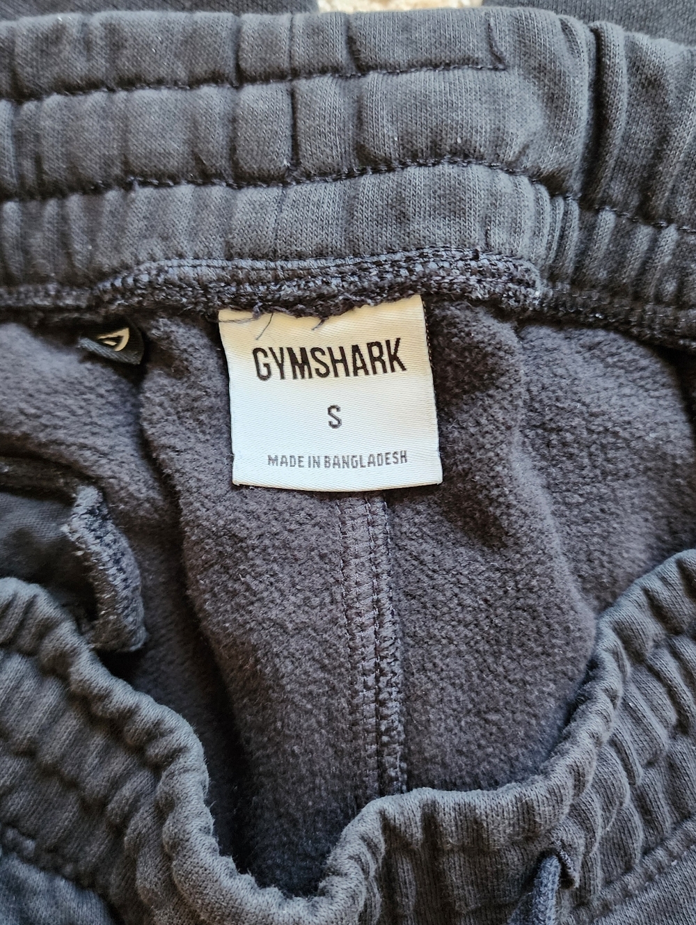 Gymshark Crest Jogger Sweatpants Black Size Small Slimfit Athletic Unisex - Picture 9 of 10